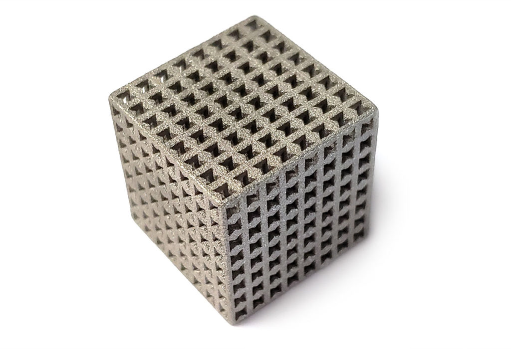 3D printed lattice pattern